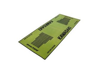 TAPIS DE GARAGE BIKETEK SERIE 3 LOGO KAWASAKI 190 X 80CM