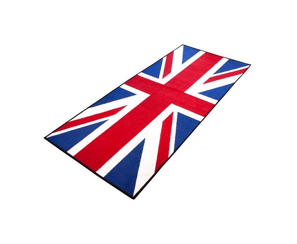 TAPIS DE GARAGE BIKETEK SERIE 3 LOGO UNION JACK 190 X 80CM