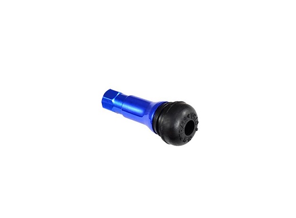 VALVE TUBELESS ALU DROITE TUNR BLEU DIAMETRE TROU 11.30MM