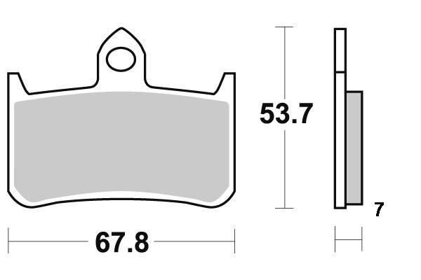 PLAQUETTES DE FREIN AV VESRAH VD154/2JL