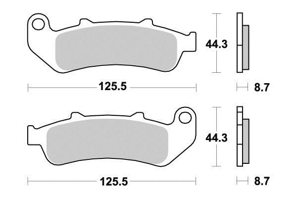 PLAQUETTES DE FREIN AV VESRAH VD164JL