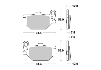 PLAQUETTES DE FREIN AV BENDIX MA28