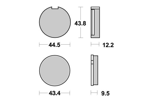 PLAQUETTES DE FREIN AV VESRAH VD309