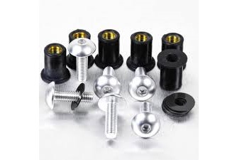 KIT VIS ALU ANODISE POUR BULLES PARE BRISE
