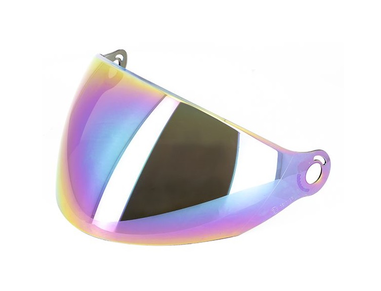 VISIERE EXTERNE LONGUE CASQUES JET S-LINE S779 LEOV IRIDIUM RAINBOW